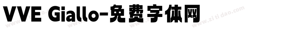 VVE Giallo字体转换